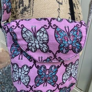Pink butterfly crossbody lightweight whimsical  fairycore boho coquette twee